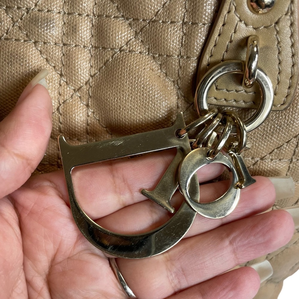❗️LAST CHANCE❗️Christian Dior Authentic Panarea Cannage Convertible Quilted Tote - Picture 10 of 17